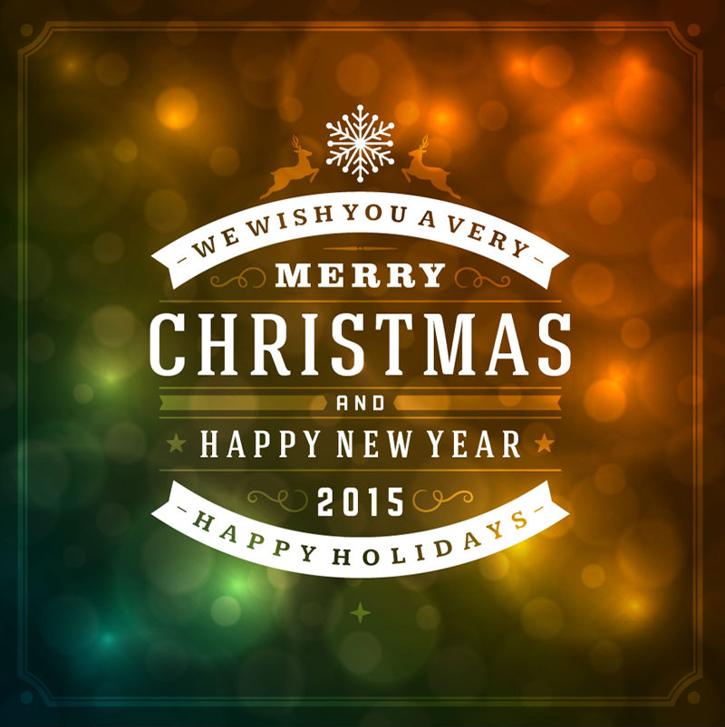 Traum Weihnachten und Neujahr WordArt Vektor-Material
