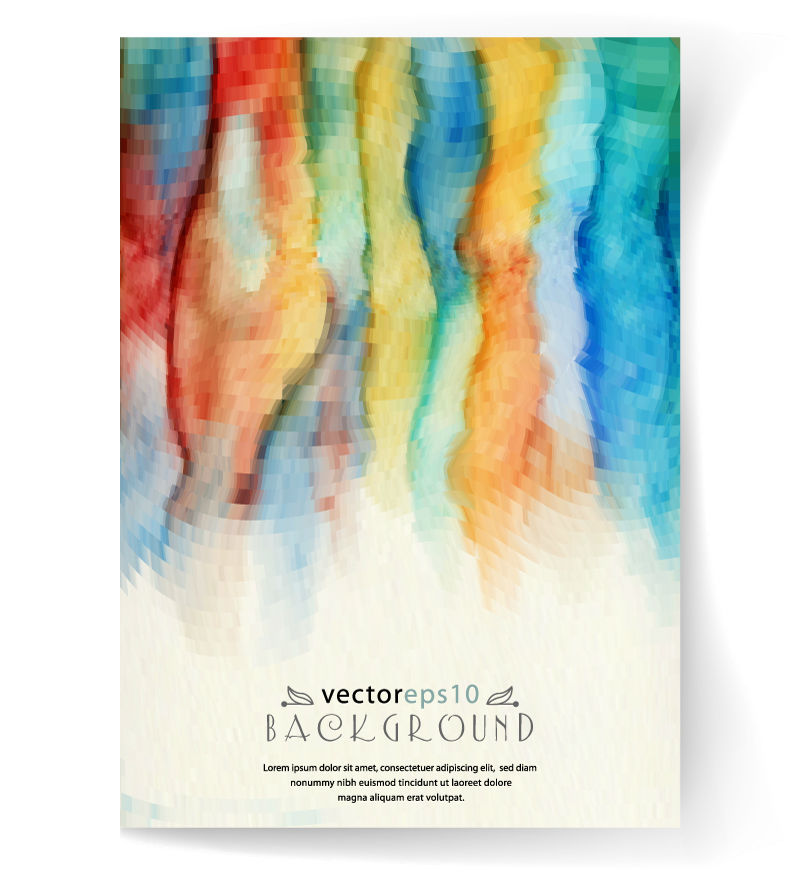 Aquarell doodle Karte Vektor Material
