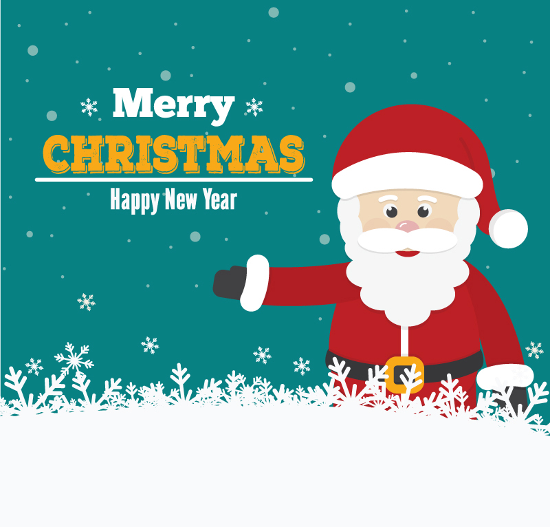 Schnee in Santa Claus Vektor-Material