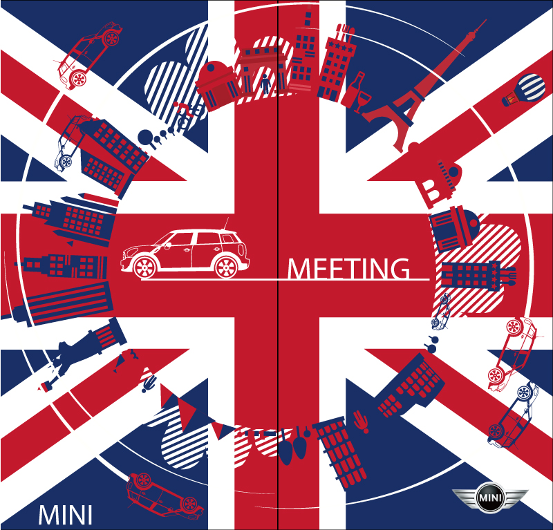 Union Jack British Style Illustrator Vektor Material