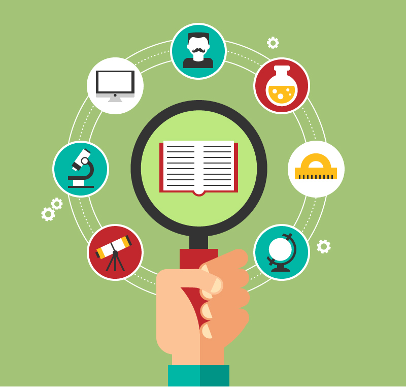 Kreative Science Education icon Hintergrund Vektor-Material