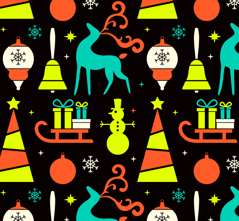 Kreative Weihnachten nahtlosen Hintergrund Element Vektor Material
