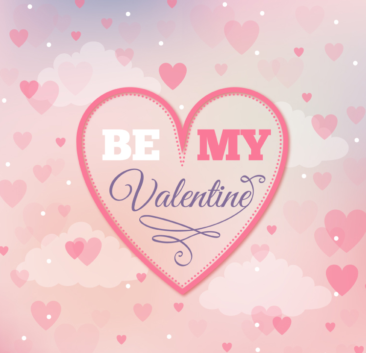 Valentinstag Grußkarten Vektor Material Pastell Liebe
