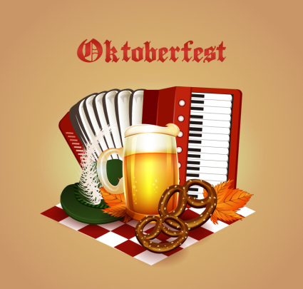 Schön Oktoberfest-Element Vektor-Material