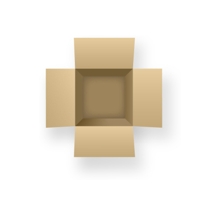 Öffnen Sie den Karton-Verpackung Vektor Material