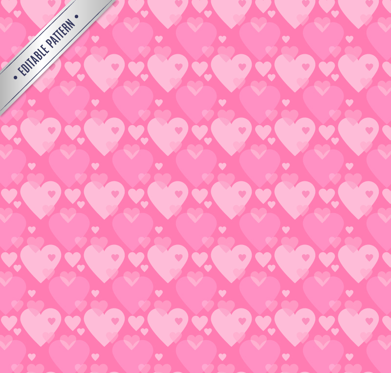 Pink Love nahtlose Hintergrund Design Vektor-Material
