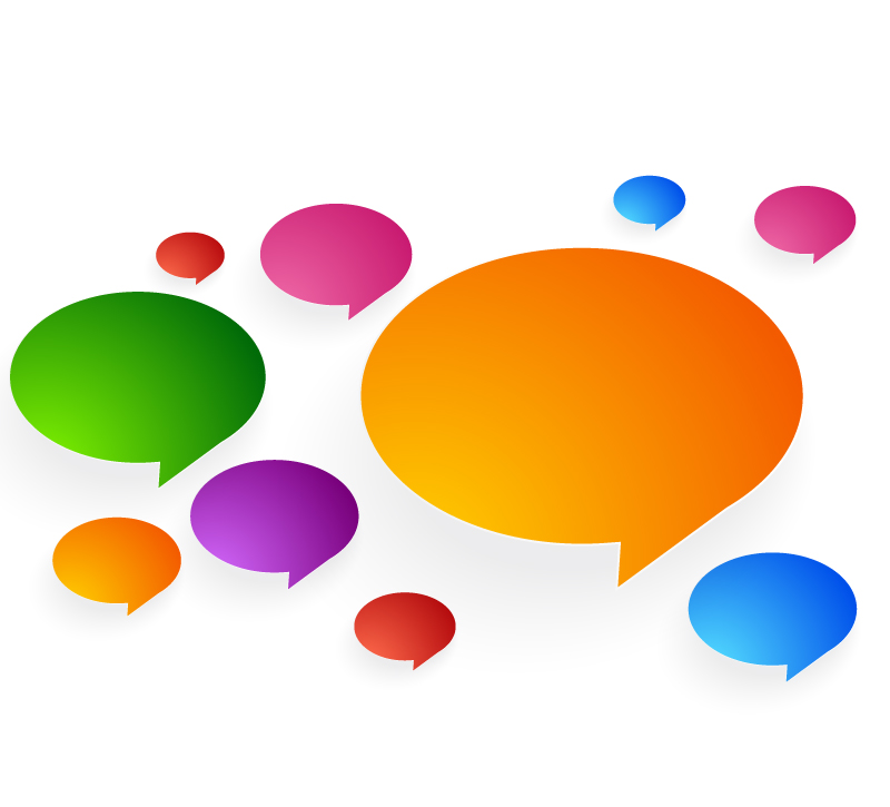 Farbe Sprache Blasen nahtlose Hintergrund Vektor-Material