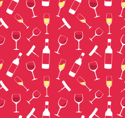 Champagner und Gläser nahtlose Hintergrund Vektor-Material
