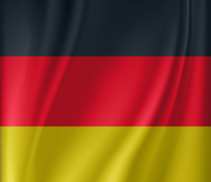 Deutsch Flagge weht im Wind Vektor-Material