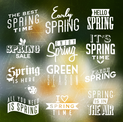 12 Feder WordArt Vektor-Material