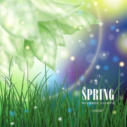 Spring Dream Gras Vektor-Material
