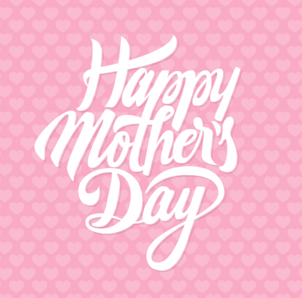 Gl¨ąckliche Tag der Mutter WordArt Vektor-Material