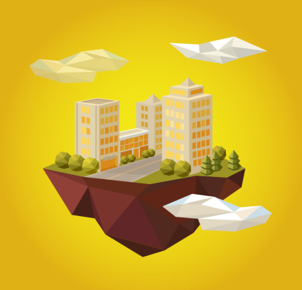 creative cloud bauplanung vector material

