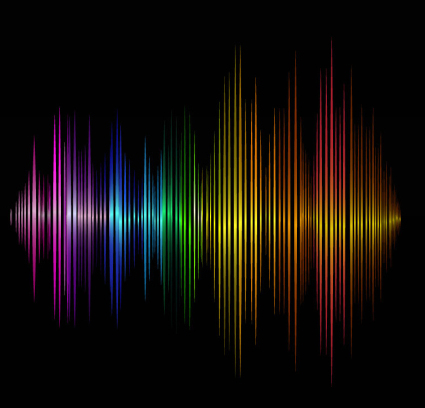 Audio Hintergrundfarbe Vektor-Material