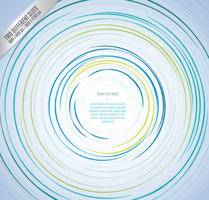 Blaue Spirale Kreis Hintergrund Vektor-Material