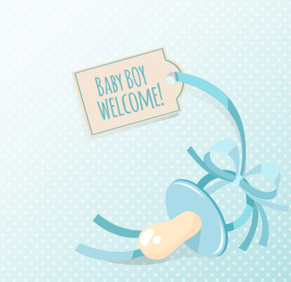 Blaue Baby Schnuller Vektor-Material