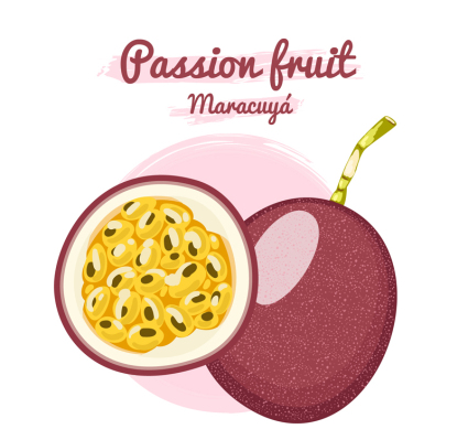 Frische Passionsfrucht-Design Vektor-