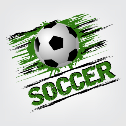 Kreative dynamische Fußball Vector