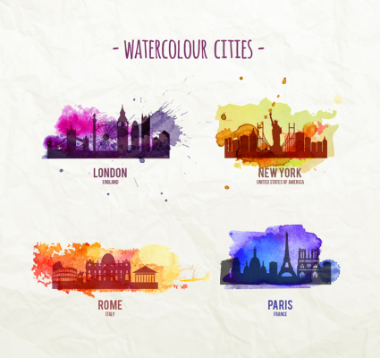 4 Urban Design Vektorzeichnung