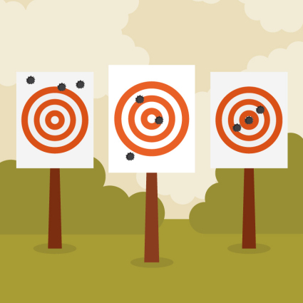 Shooter Target Design Vektor-Material
