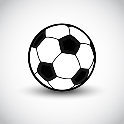 Exquisite Schwarz-Weiß-Fußball-Vektor-Material