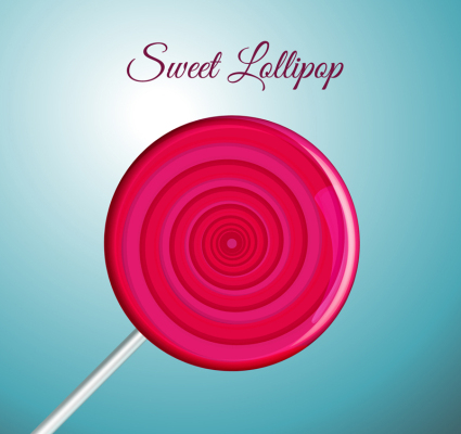 Köstliche Lollipop Vektor-Material