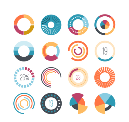 Kreative Ziffer 16 loading loading Symbol Vektor Material