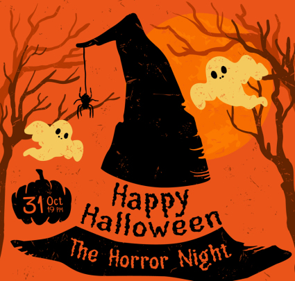 Creative-Geist Halloween-Plakat Vektor-Material