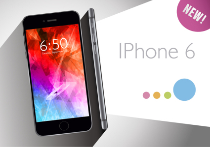 Fashion iPhone6 Produkt Plakate Vektor Material