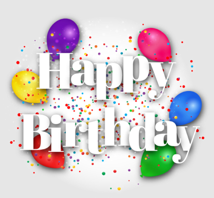 Weiß Alles Gute zum Geburtstag Wort-Kunst-Vektor-