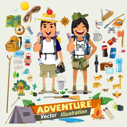 Creative-Safari-Element Vektor-Material