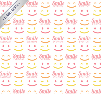 Farbige Smiley nahtlose Hintergrund Vektor
