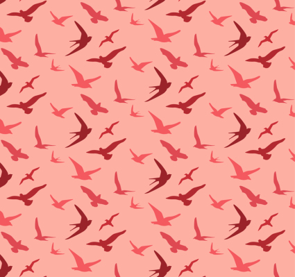 Cartoon Vögel nahtlose Hintergrund Vektor-Material
