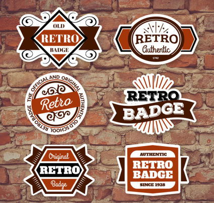 6 Retro-Mode-Label-Design-Vektor