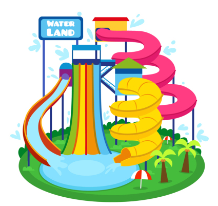 Cartoon Illustrator Vektor-Material Water