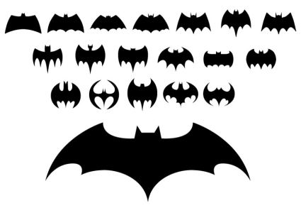 19 Batman-Zeichenvektor