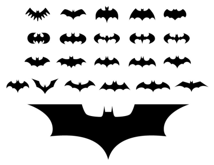 22 Filme Batman-Logo Vektor-Material
