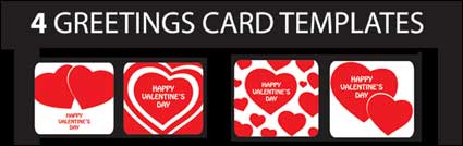 Valentinstag herzförmige Karten