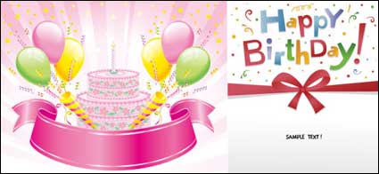 Happy Birthday Vector Material