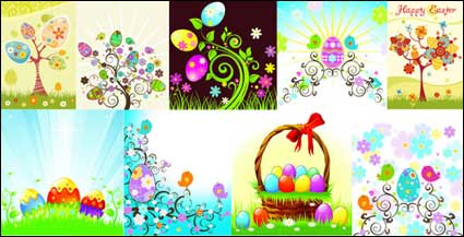 Easter Egg Serie Vektor Material