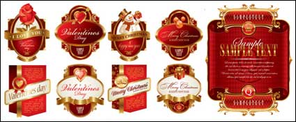 Holiday Label Vektor Material