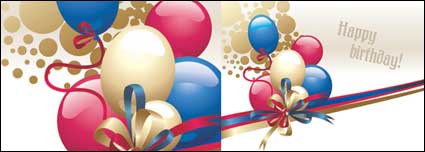 Balloon Ribbon Bow Vektor Material