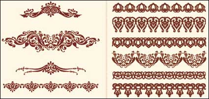 European-style Lochmuster Vektor Material