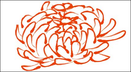 Chrysanthemum Muster vector