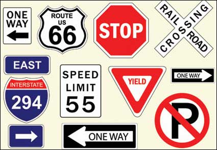 Traffic-Logo Vektor Material