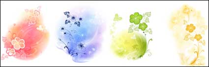 4 Softkeys Hintergrundmuster Vektor Material