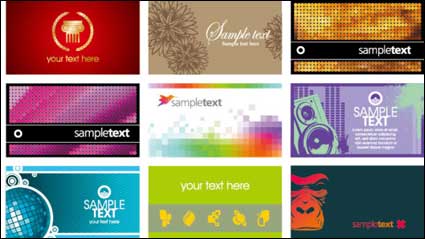 Aktuelle card template Vektor Material