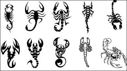 Scorpion totem Material vector