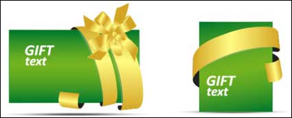Geschenkkarten Vektor Material