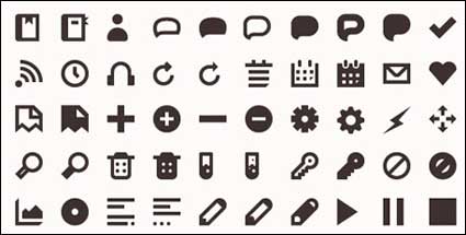 Mehr als 120 praktische kleine Symbol Vektor Material